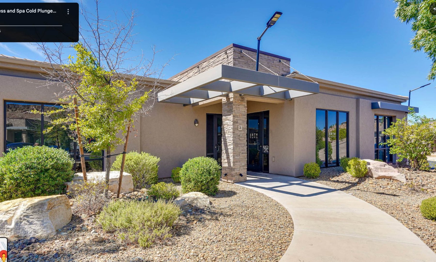 ERTH SPA building exterior and entrance